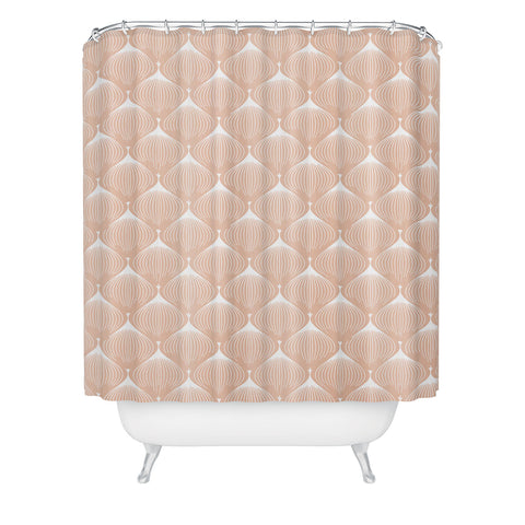 Caroline Okun Pale Pink Spring Bulbs Shower Curtain