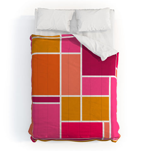 Caroline Okun Sunset Grid Comforter