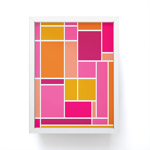 Caroline Okun Sunset Grid Framed Mini Art Print