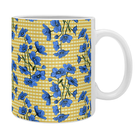 Caroline Okun Swedish Gingham Blooms Coffee Mug