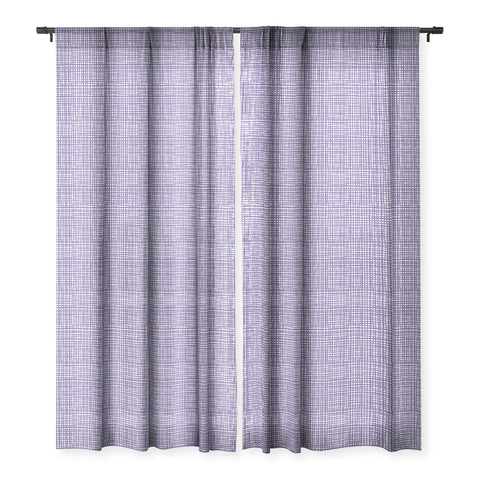 Caroline Okun Ultra Violet Weave Sheer Window Curtain