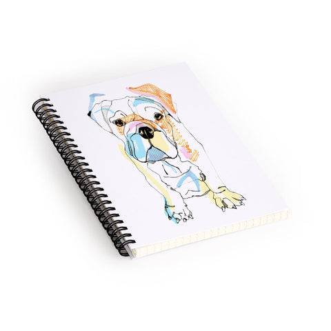 Casey Rogers Bulldog Color Spiral Notebook