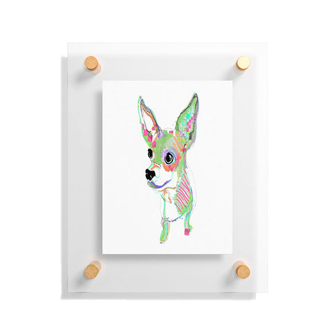 Casey Rogers Chihuahua Multi Floating Acrylic Print