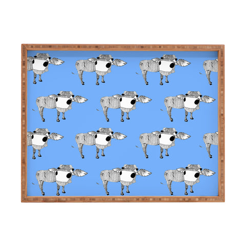 Casey Rogers Cow Repeat Rectangular Tray