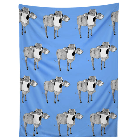 Casey Rogers Cow Repeat Tapestry