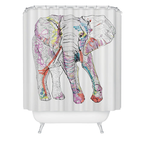 Casey Rogers Elephant 1 Shower Curtain