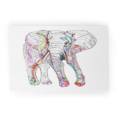 Casey Rogers Elephant 1 Welcome Mat