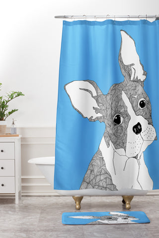Casey Rogers Frenchy Shower Curtain And Mat