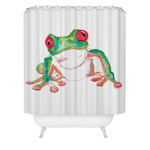 Casey Rogers Froglet Shower Curtain