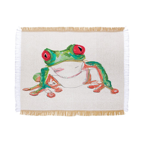 Casey Rogers Froglet Throw Blanket