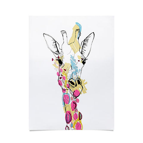 Casey Rogers Giraffe Color Poster