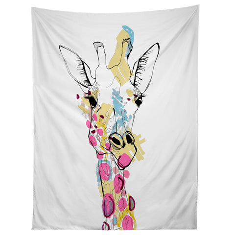 Casey Rogers Giraffe Color Tapestry