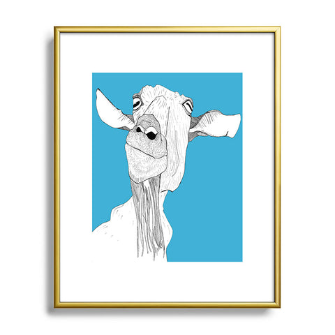 Casey Rogers Goat Metal Framed Art Print