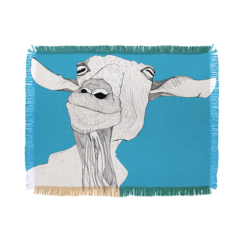 Casey Rogers Goat Throw Blanket