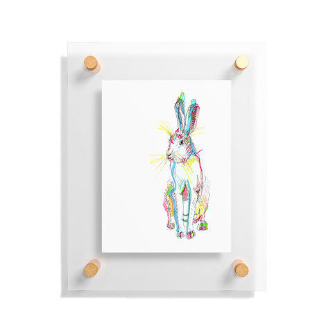 Casey Rogers Hare Multi Floating Acrylic Print