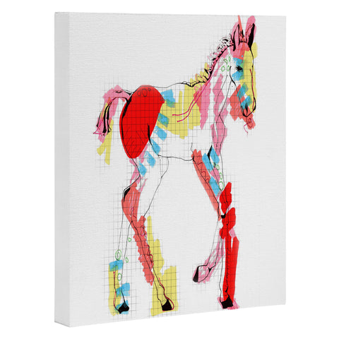 Casey Rogers Horse Color Art Canvas
