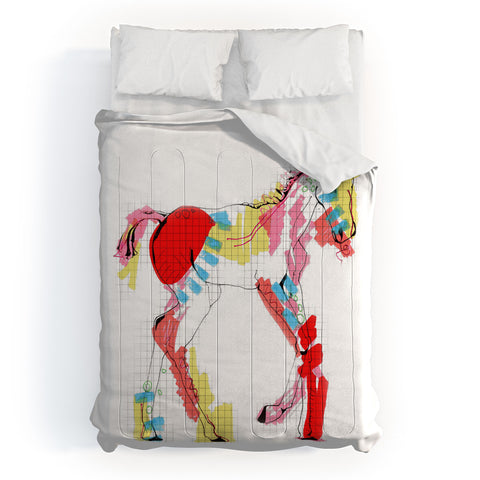 Casey Rogers Horse Color Comforter