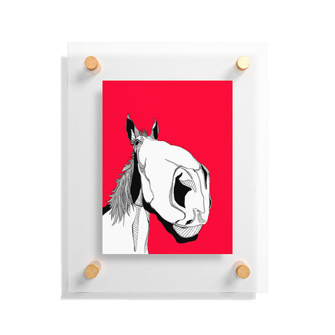 Casey Rogers Horseface Floating Acrylic Print