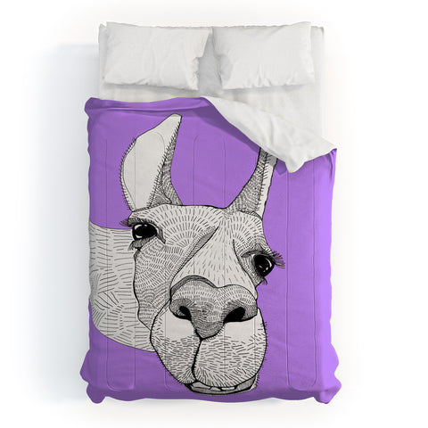 Casey Rogers Llama Comforter