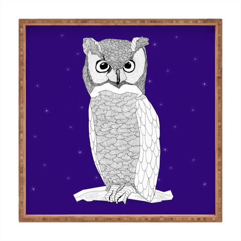 Casey Rogers Owl Square Tray