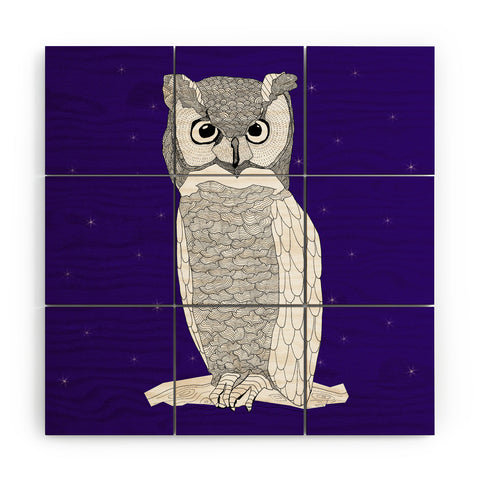 Casey Rogers Owl Wood Wall Mural