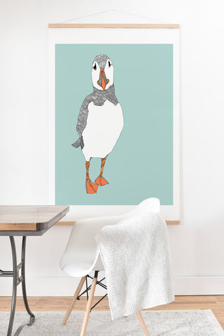 Casey Rogers Puffin 2 Art Print And Hanger