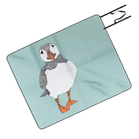 Casey Rogers Puffin 2 Picnic Blanket