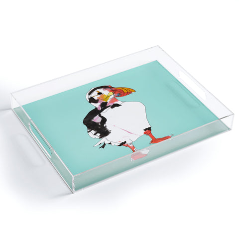 Casey Rogers Puffin Acrylic Tray