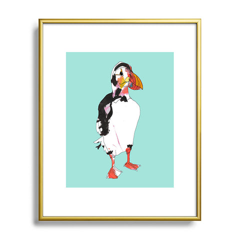 Casey Rogers Puffin Metal Framed Art Print