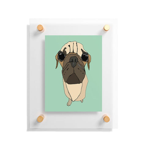 Casey Rogers Puglet Floating Acrylic Print