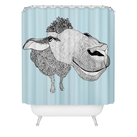 Casey Rogers Sheep Shower Curtain