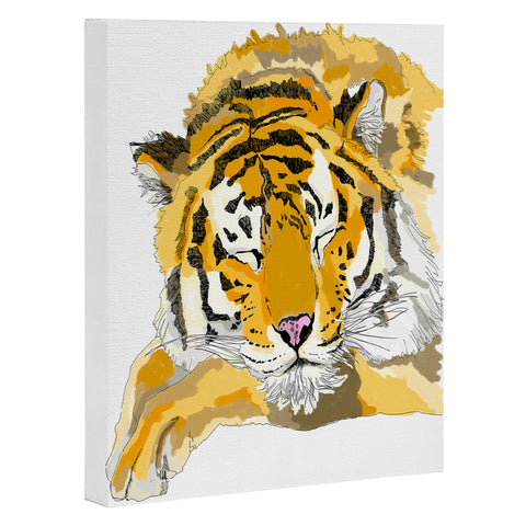 Casey Rogers Sleepy Tiger Art Canvas