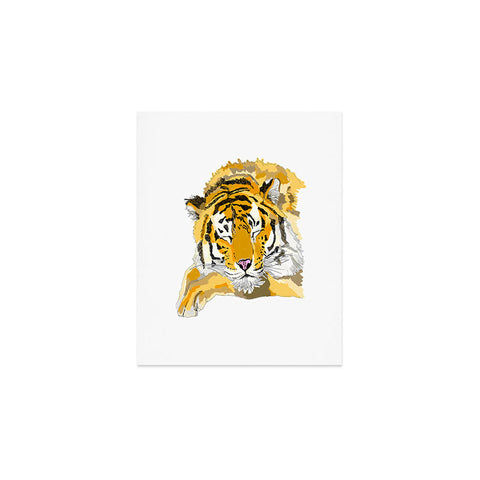 Casey Rogers Sleepy Tiger Art Print