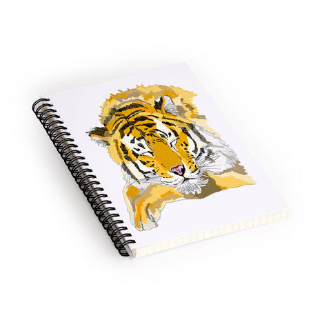 Casey Rogers Sleepy Tiger Spiral Notebook