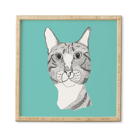 Casey Rogers Tabby Cat Framed Wall Art
