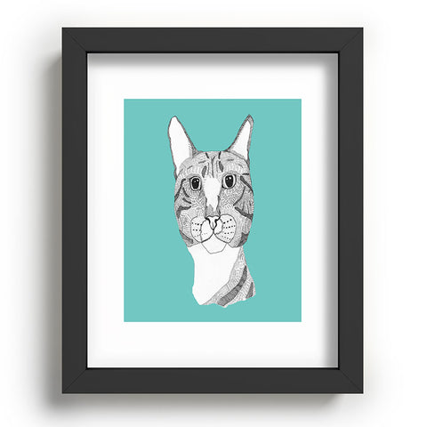Casey Rogers Tabby Cat Recessed Framing Rectangle