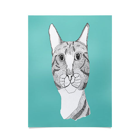 Casey Rogers Tabby Cat Poster