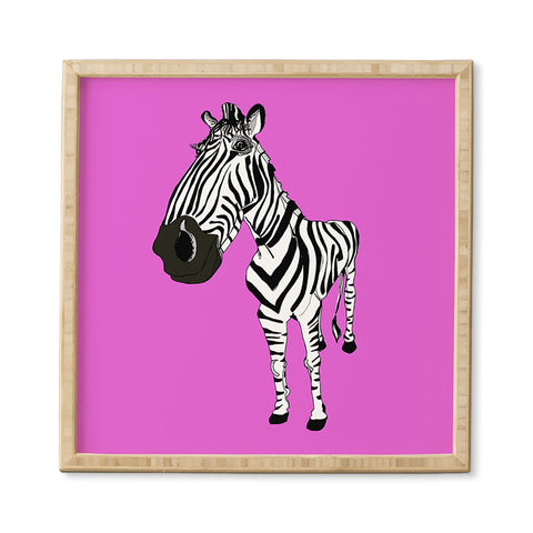 Casey Rogers Zebra Framed Wall Art