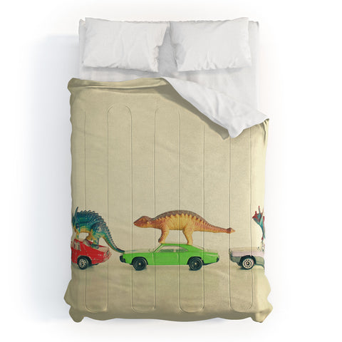 Cassia Beck Dinosaurs Ride Cars Comforter
