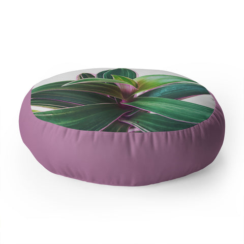 Cassia Beck Oyster Plant Floor Pillow Round