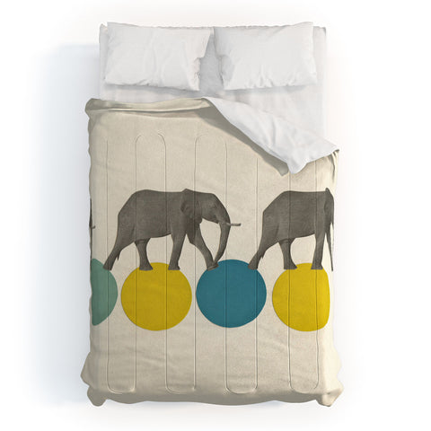 Cassia Beck Travelling Elephants Comforter