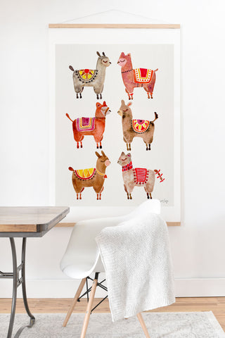 Cat Coquillette Alpacas by Cat Coquillette Art Print And Hanger