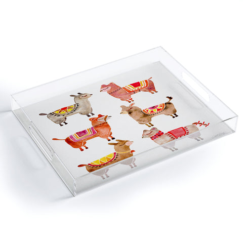Cat Coquillette Alpacas by Cat Coquillette Acrylic Tray