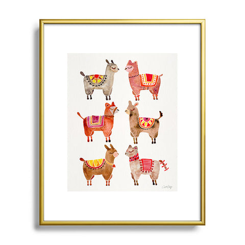 Cat Coquillette Alpacas by Cat Coquillette Metal Framed Art Print