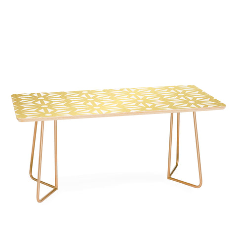 Cat Coquillette Asanoha Pattern Gold Coffee Table