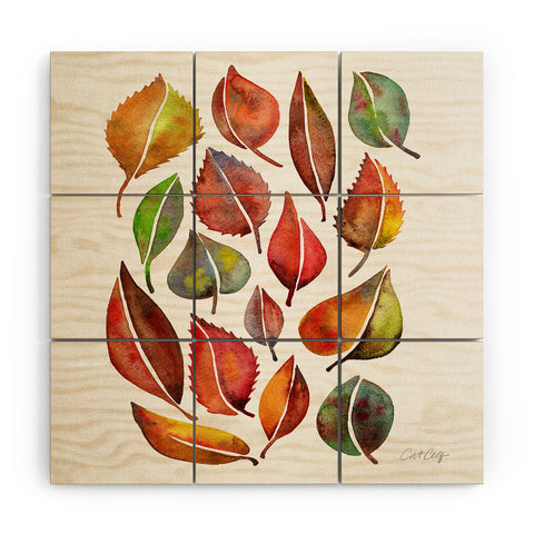 Cat Coquillette Autumn Leaf Collection Wood Wall Mural