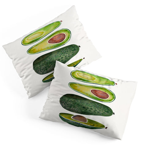 Cat Coquillette Avocado Slices Pillow Shams
