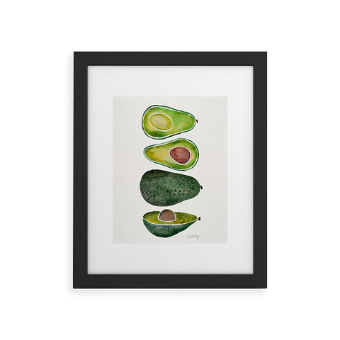 Cat Coquillette Avocado Slices Framed Art Print