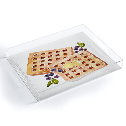 Cat Coquillette Blueberry Waffles Acrylic Tray