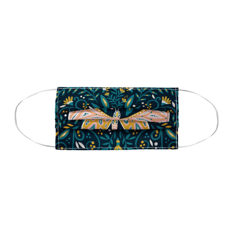 Cat Coquillette Butterfly Symmetry Teal Palet Face Mask